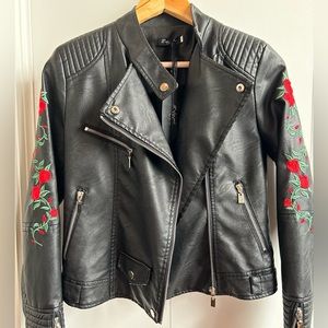 NWT L'Olive Verte LBC faux leather jacket size 2